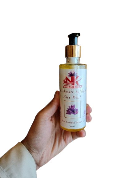 Raya Kashmiri Saffron Glow Face Wash (200ml) ✨ Brightens, Hydrates & Evens Skin Tone ✨