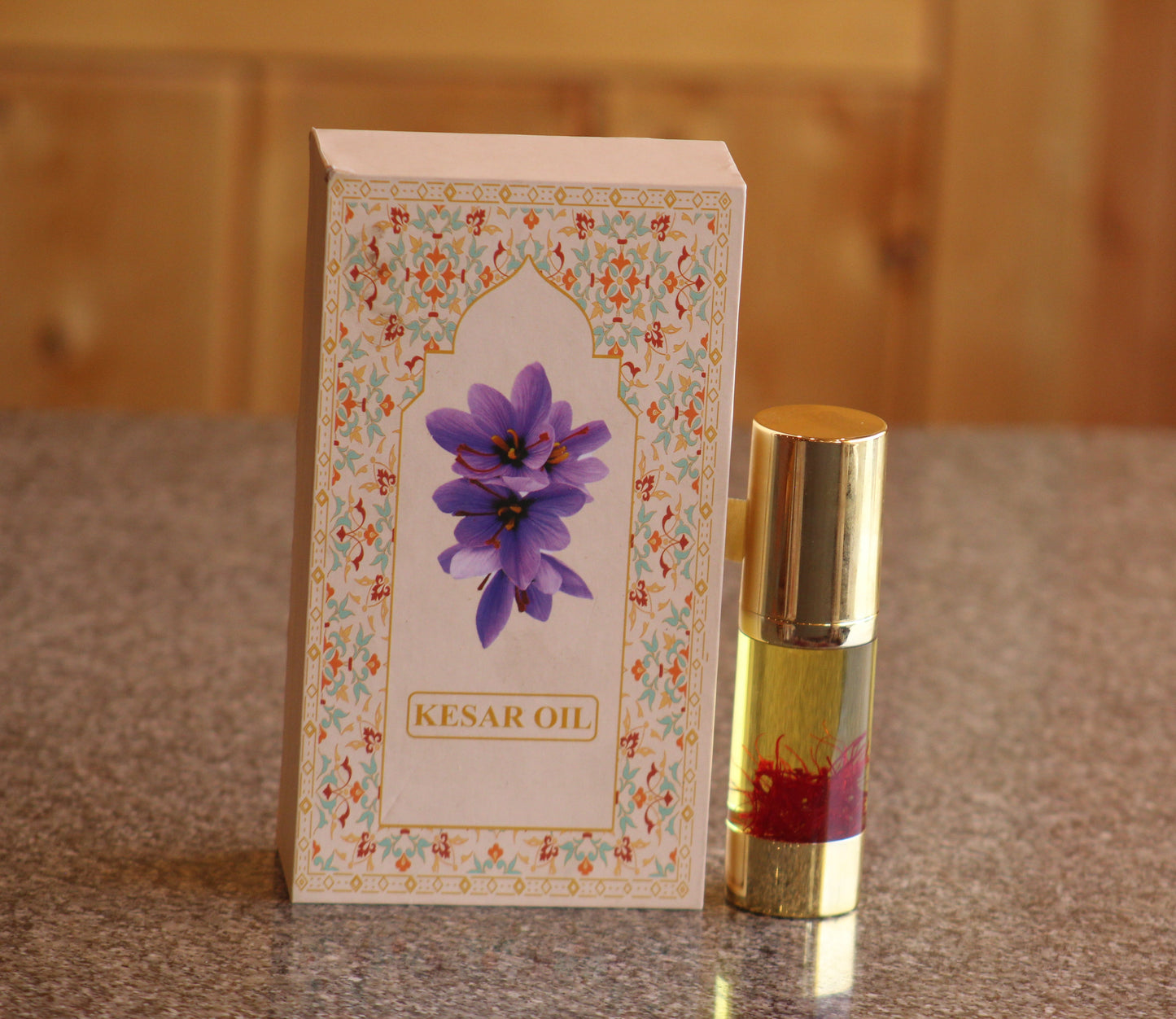 Kesar Oil — 100% Pure & Natural Saffron Essential Oil for Face, Glowing Skin, Hair, Baby Care, and Aroatherapy